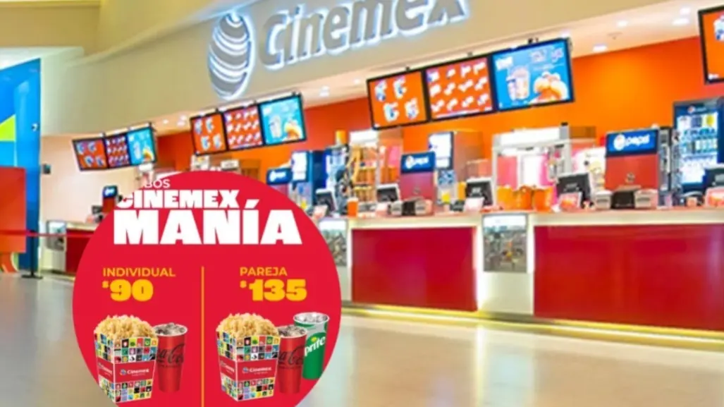 Por Cinemex Manía habrá combos con descuento