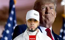 El cantante Anuel AA aparece en evento en apoyo a Donald Trump El cantante Anuel AA aparece en evento en apoyo a Donald Trump
