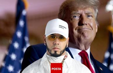 El cantante Anuel AA aparece en evento en apoyo a Donald Trump