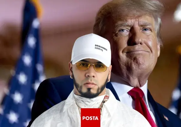 El cantante Anuel AA aparece en evento en apoyo a Donald Trump