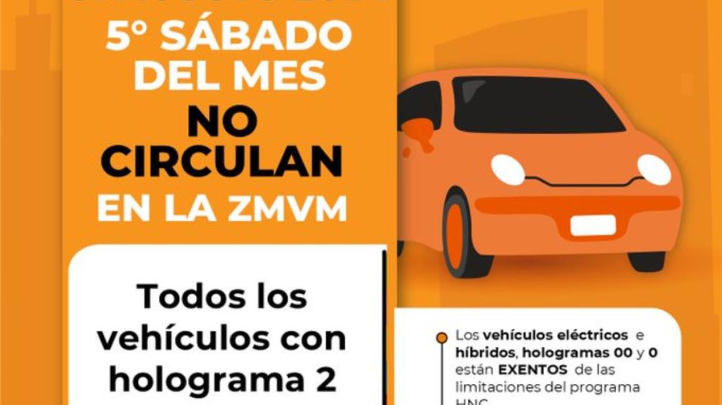 Checa el Hoy No Circula de este sábado 31 de agosto y evita las multas