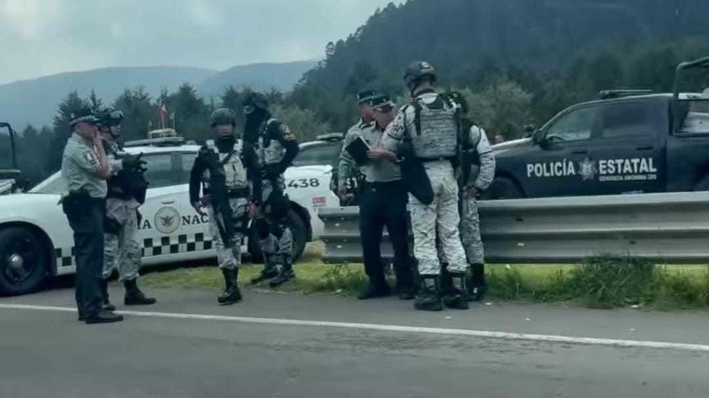 Operativo de seguridad en carretera México-Toluca tras protesta