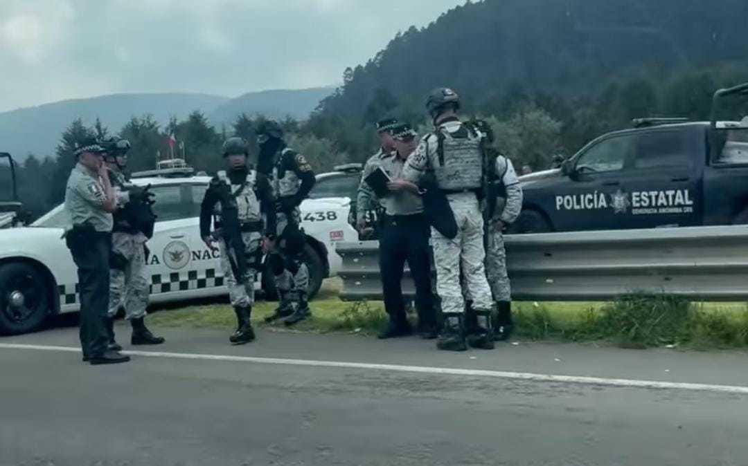 Refuerzan seguridad en la México-Toluca por la inauguración de la estación Zinacantepec-Santa Fe. Foto: RRSS