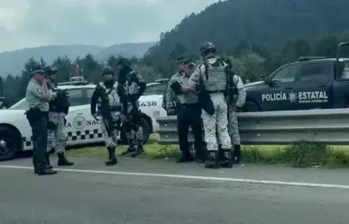 Operativo de seguridad en carretera México-Toluca tras protesta