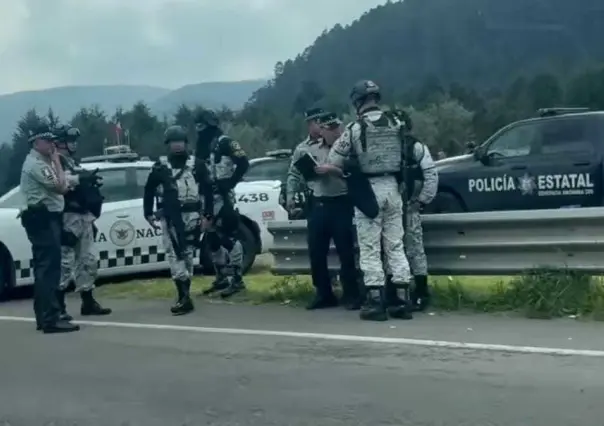 Operativo de seguridad en carretera México-Toluca tras protesta