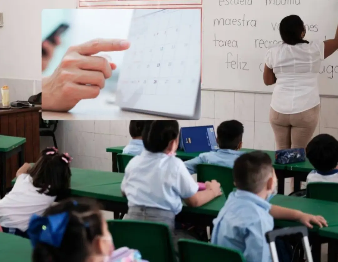 Niños en clases a punto en el regreso al ciclo escolar 2024-2025. Foto: Canva.