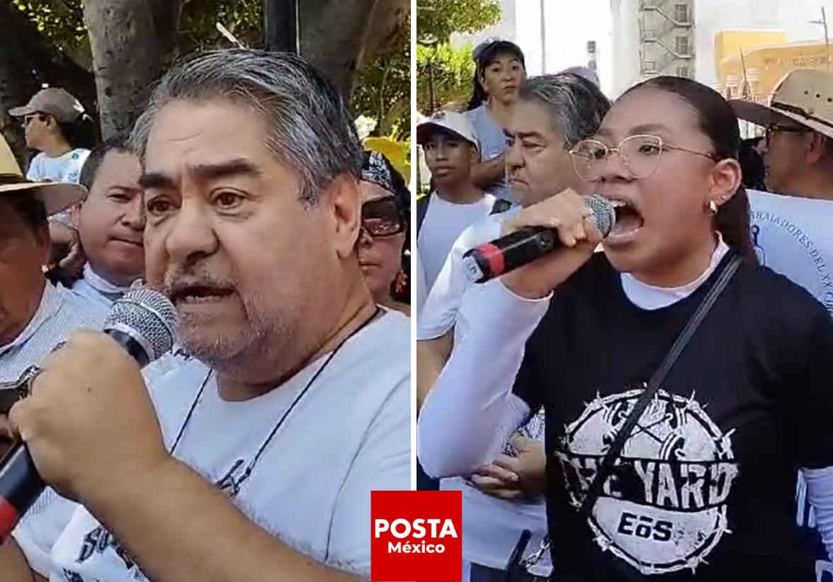 Trabajadores judiciales en Chiapas recibieron el respaldo de comerciantes y estudiantes en su protesta contra una reforma que, afirman, pone en peligro la independencia del sistema judicial. Foto: María Inés Muñoz / POSTA