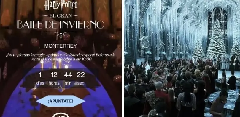 Llega a Monterrey ¡Harry Potter: El Gran Baile de Invierno! Foto: Redes Sociales