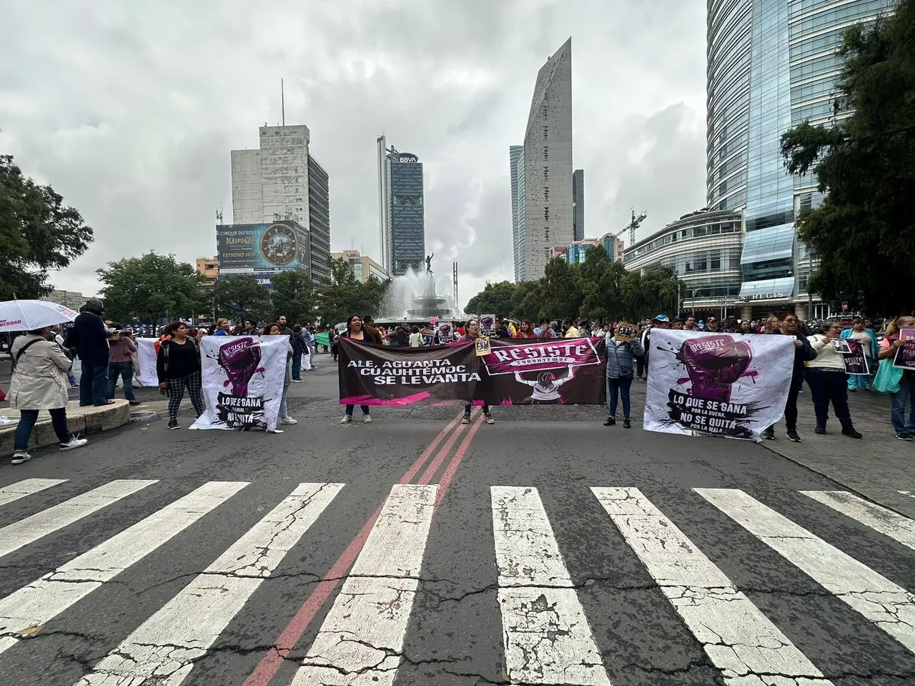 Protesta por anulación de elección en Cuauhtémoc. Foto: Ramón Ramírez