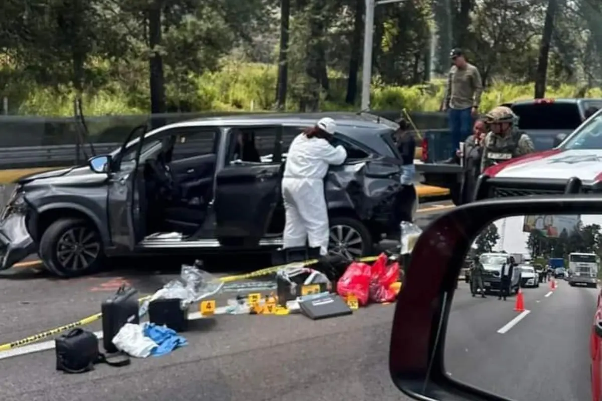 Las autoridades arribaron a la zona y resguardaron la escena del crimen Foto: Especial