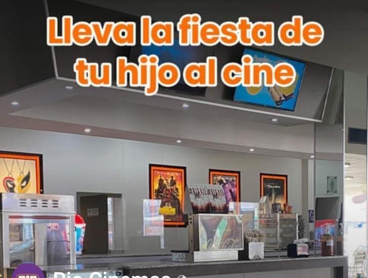 Rio Cinemas sucursal Cuauhtémoc Monterrey, un espacio para celebrar el cumpleaños de los pequeños. Foto. Facebook