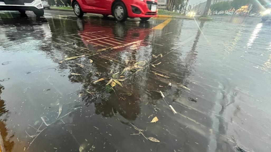 Lluvia registrada este martes, deja encharcamientos