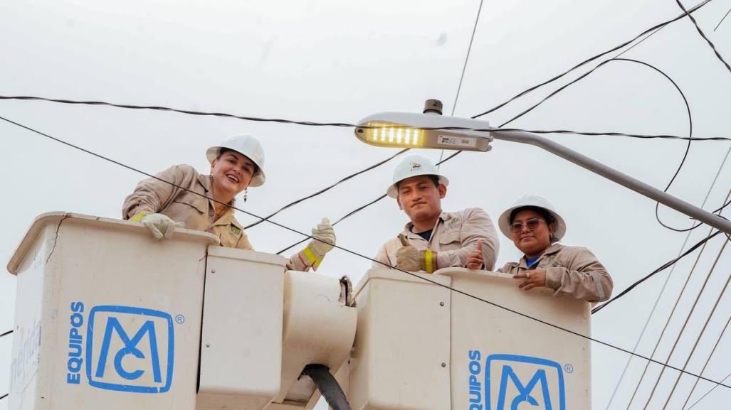 Mérida más iluminada y segura gracias a cambio a tecnología LED: Cecilia Patrón