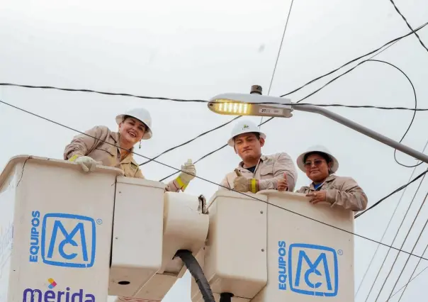 Mérida más iluminada y segura gracias a cambio a tecnología LED: Cecilia Patrón