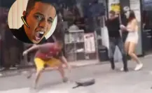 Pelea Alex Marín contra otro hombre en calles de Guadalajara