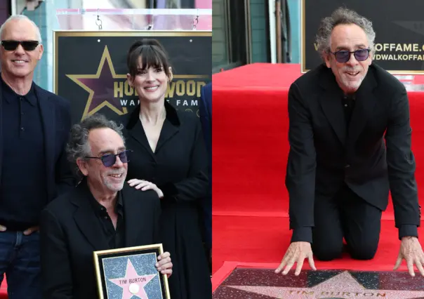 Tim Burton recibe su estrella en el Paseo de la Fama