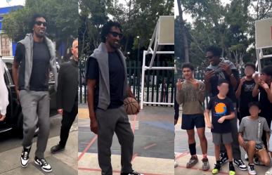 #VIDEO: La leyenda de la NBA, Scottie Pippen, sorprendió a jóvenes de CDMX