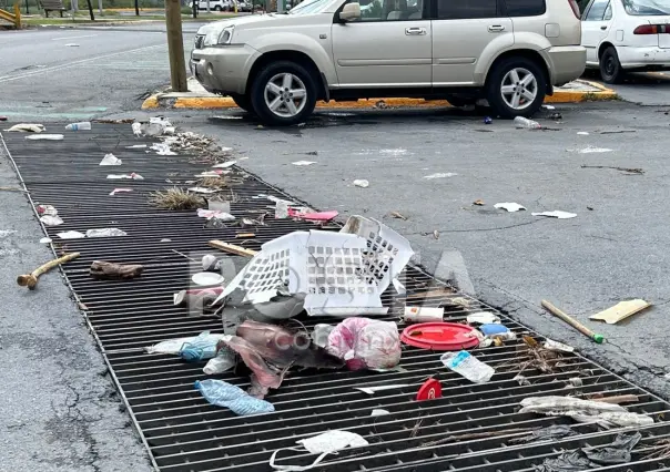 Después de las lluvias…alcantarillas saturadas de basura