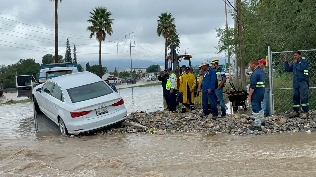 Se registraron fuertes lluvias en Saltillo. (Fotografía: Leslie Delgado)