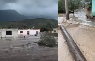 Río Aguanaval se desborda e inunda ranchos de Viesca