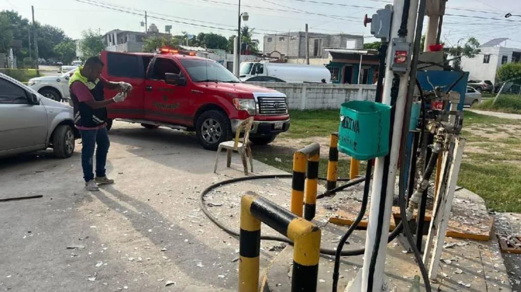 En Altamira, un tanque de gas explotó en una estación de servicio.