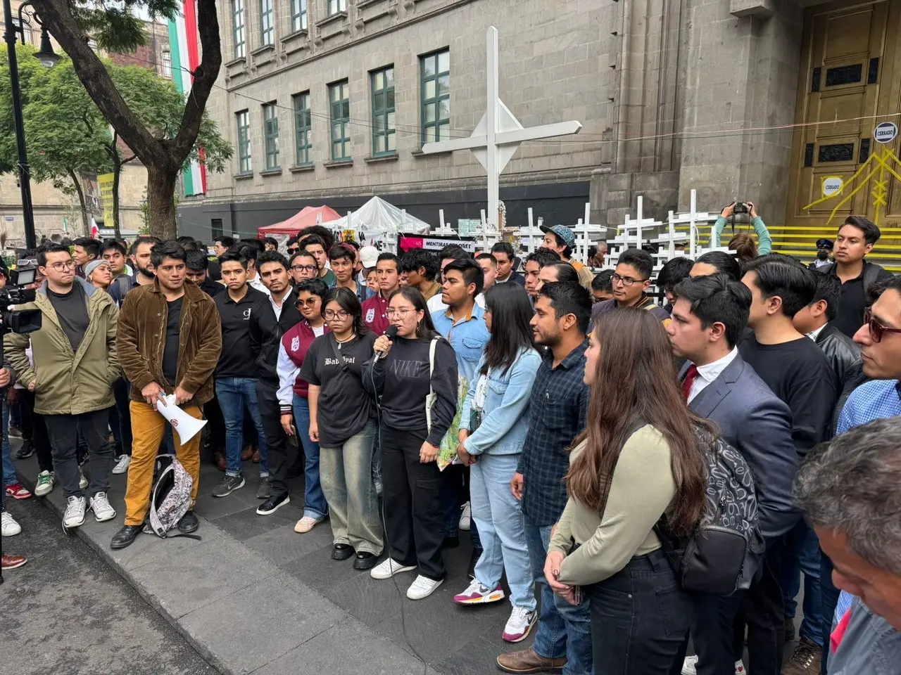 Estudiantes a favor de la Reforma Judicial. Foto: Ramón Ramírez