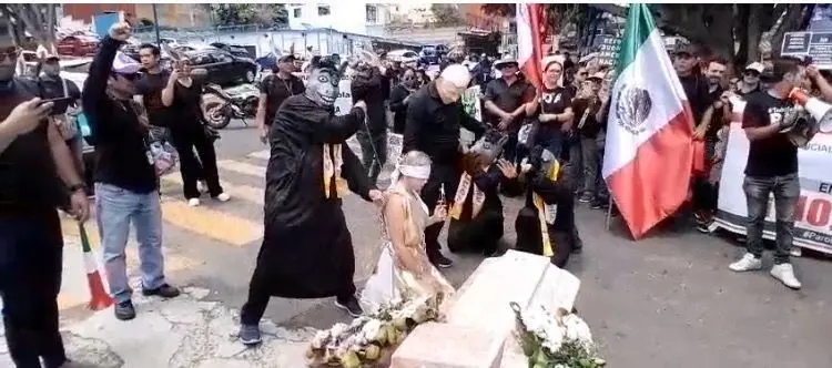 La marcha se dirigió desde Banderilla hacia Las Trancas. Foto: Rosalinda Morales.