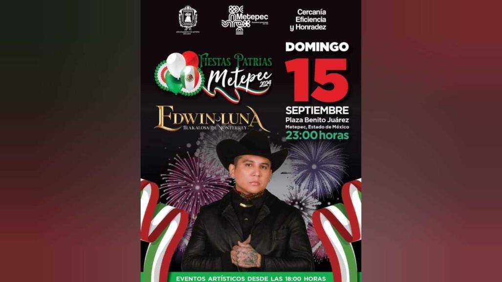 Cartel estelar para el Grito de Independencia en Toluca y Metepec