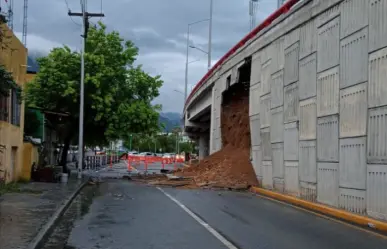 Derrumbe de pared de puente en San Pedro: no se reportan heridos