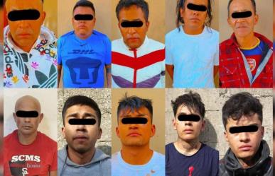 Les acaban el negocio y detienen a diez presuntos ladrones de vehículos