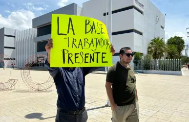 Trabajadores del Poder Judicial en BCS se manifiestan contra la reforma judicial