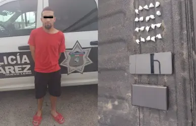 Policía de Juárez arresta a sujeto con drogas y báscula en Los Reguiletes