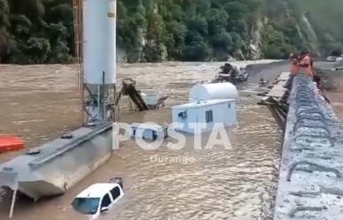 VIDEO: Crecida del Río Piaxtla inunda patios de mina en Tayoltita, San Dimas