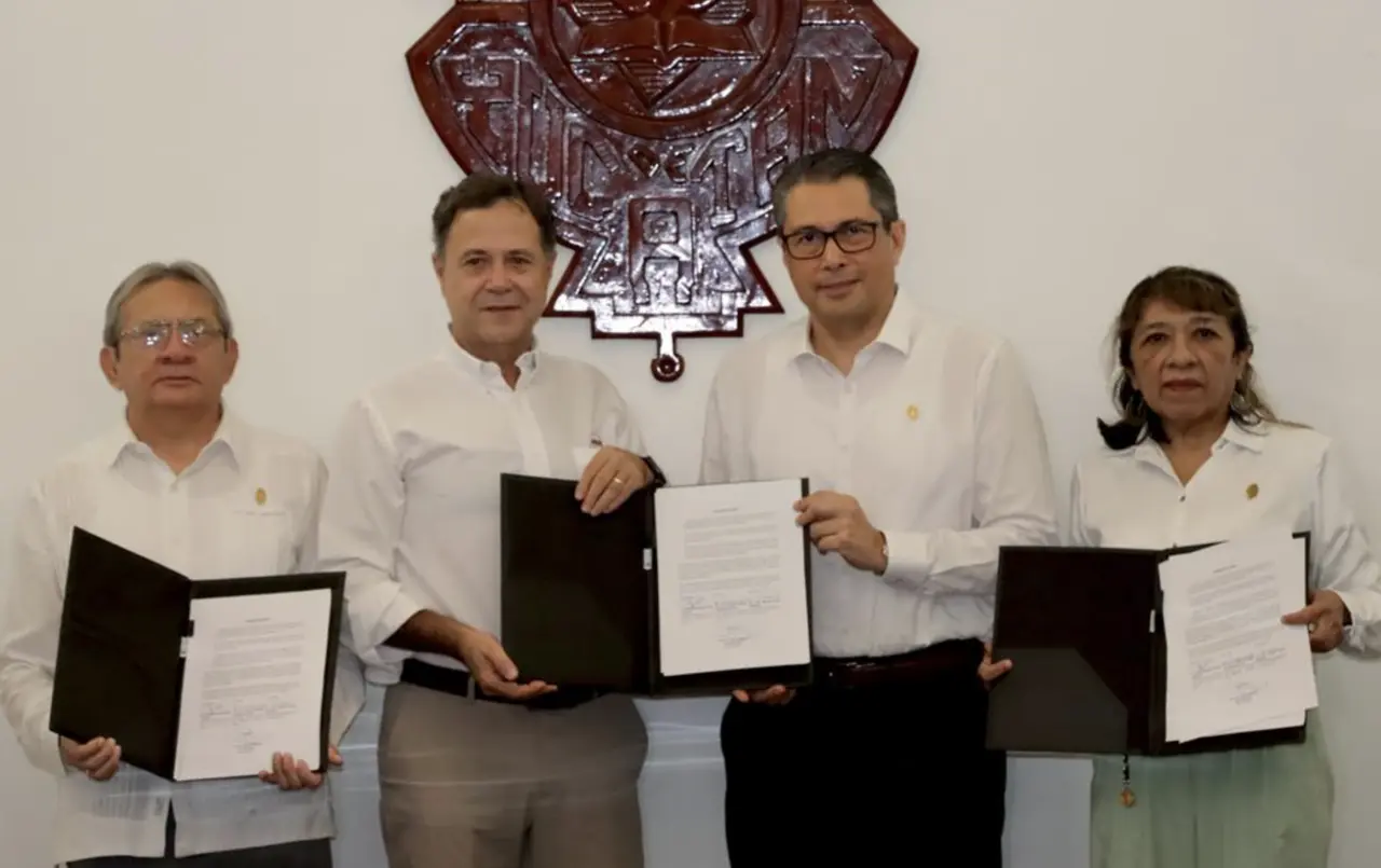 La empresa Kekén y Uady firmaron un convenio de colaboración para realizar el proyecto “Evaluación de Impactos Sociales y Económicos”..- Foto de la Uady