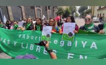 Protesta feminista exige reformas en la legislación sobre aborto en el Edomex