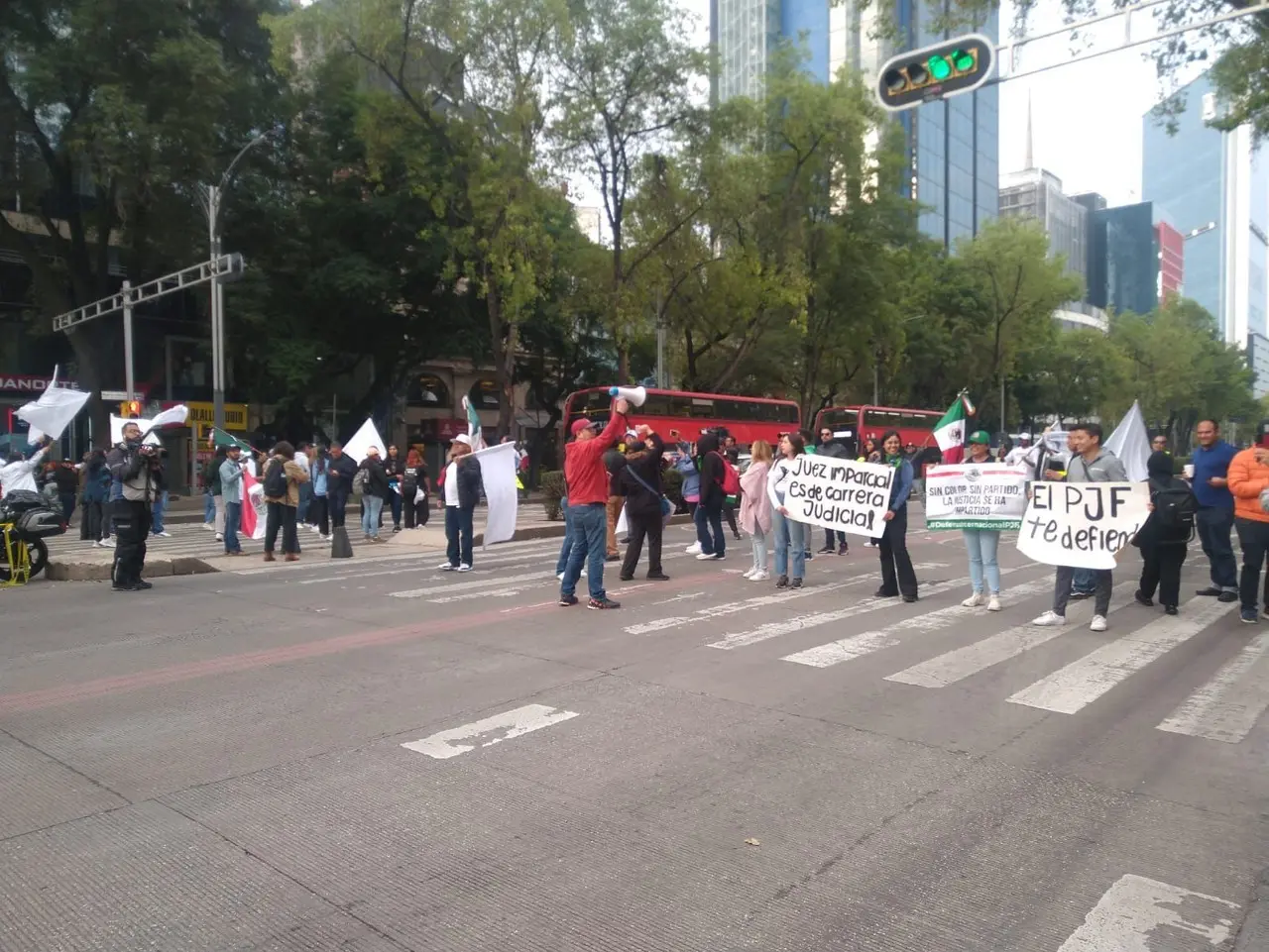 Protesta por reforma al Poder Judicial. Foto: Ramón Ramírez