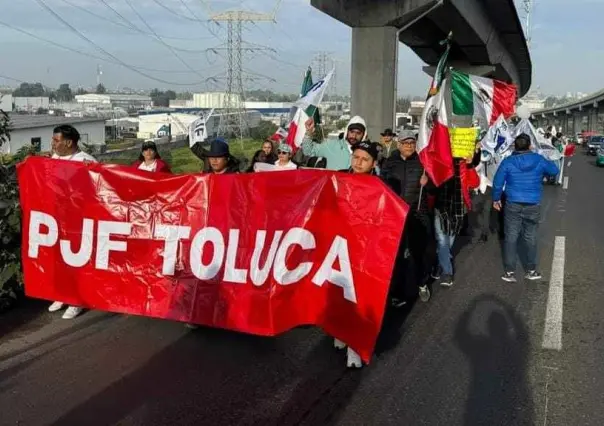 Caravana por la Justicia recorre la México-Toluca en contra de la Reforma