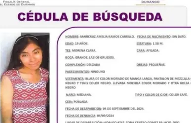 Solicitan apoyo para localizar a Amelia; se dirigía a UANE Torreón y nunca llegó