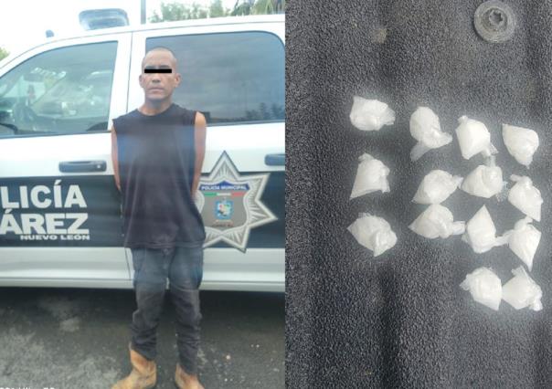 Cae hombre con droga en la colonia Mirador de San Antonio en Juárez