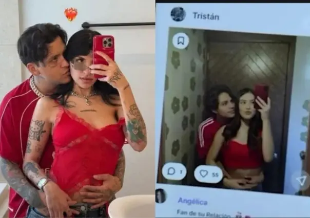 Christian Nodal y Ángela Aguilar en La Rosa de Guadalupe, fan de su relación