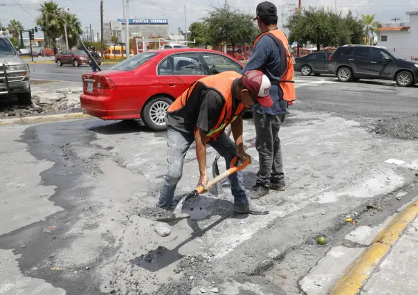 Escobedo aumenta esfuerzos en reparación de avenidas afectadas por lluvias