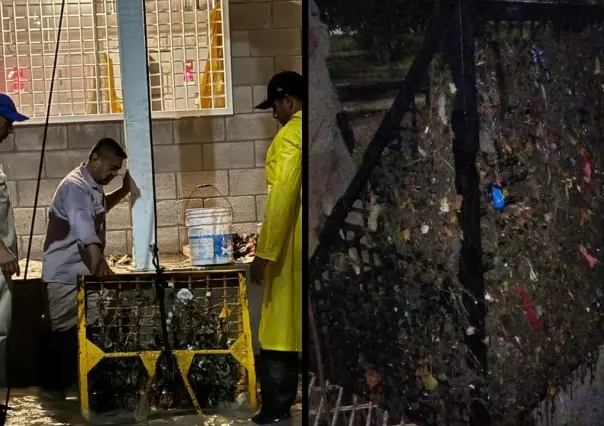 Retira Simas Torreón 25 toneladas de basura de cárcamos y drenajes tras lluvia