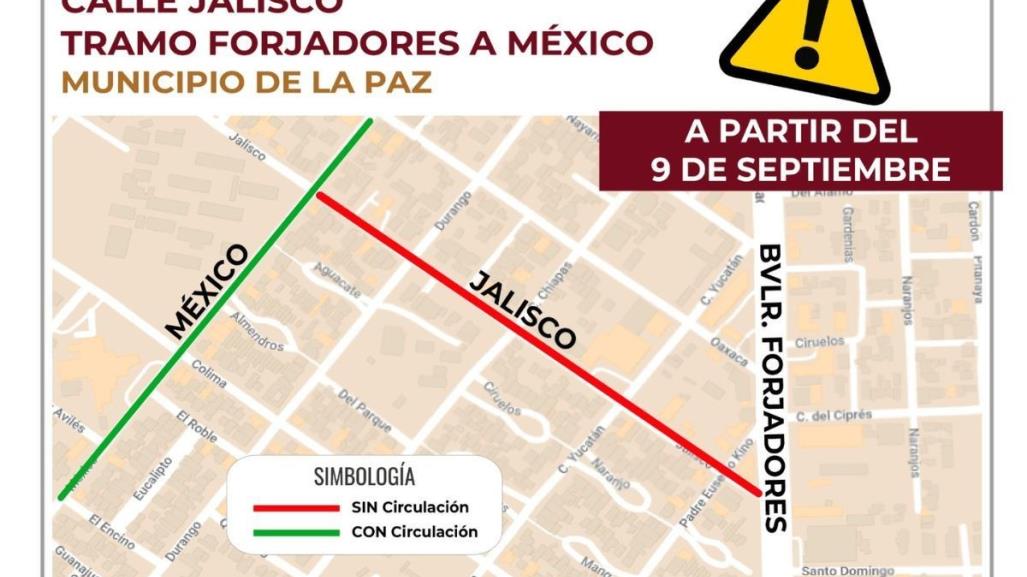 Iniciará la reconstrucción de la calle Jalisco en La Paz