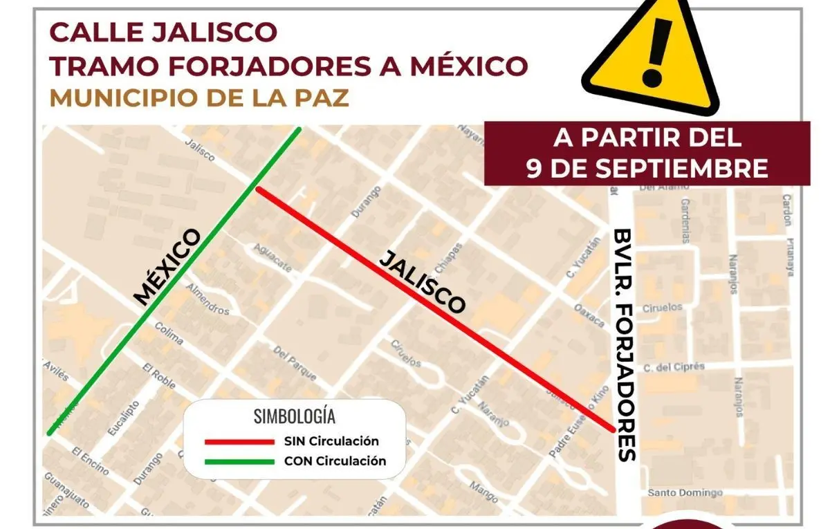 Iniciará la reconstrucción de la calle Jalisco en La Paz