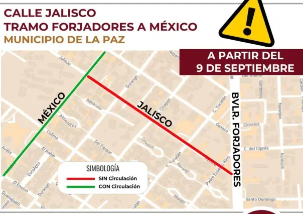 Iniciará la reconstrucción de la calle Jalisco en La Paz