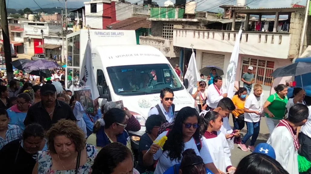 Arriba la Reliquia de San Judas Tadeo  a la capital del estado en Veracruz