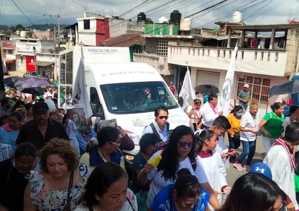 Arriba la Reliquia de San Judas Tadeo  a la capital del estado en Veracruz