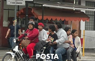 Captan a motociclistas con hasta 4 tripulantes en Saltillo