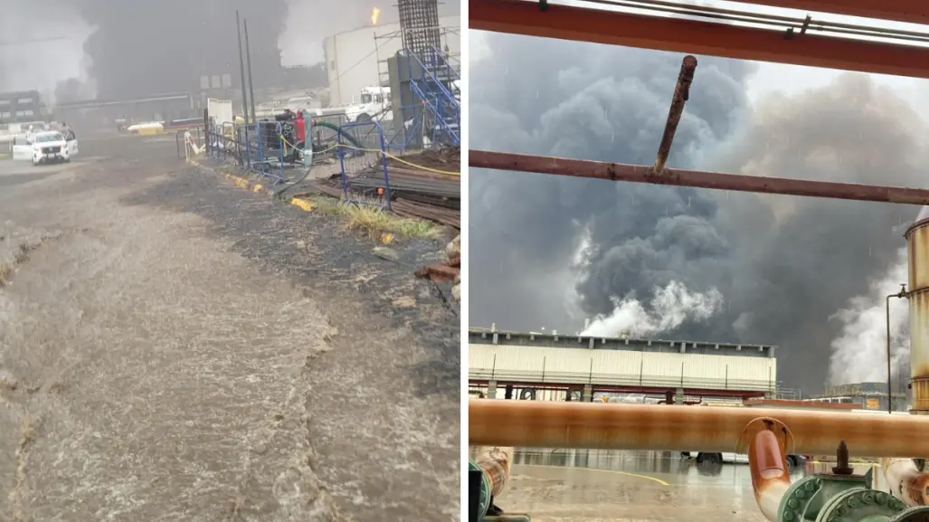 Incendio en refinería de Pemex en Salina Cruz, Oaxaca, esto pasó | VIDEO