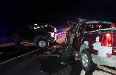 Choque frontal deja dos muertos en la carretera La Paz-Ciudad Constitución